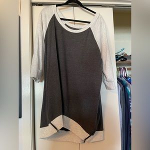 Cream and Gray Sweater